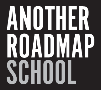 Small logo another roadmap school grey negative display
